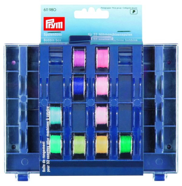 CAJA PRYM PARA CANILLAS (32) TRANSPARENTE